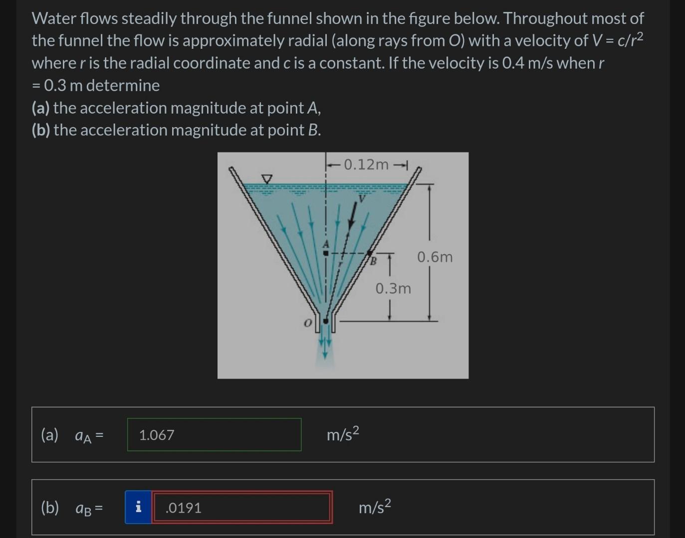 solved-water-flows-steadily-through-the-funnel-shown-in-the-chegg