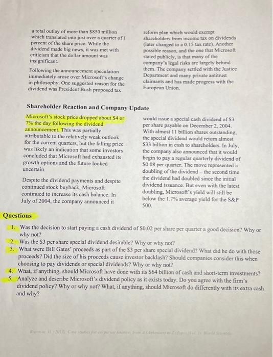 Solved CASE STUDY 2 Microsoft Solving a Good Problem for a | Chegg.com