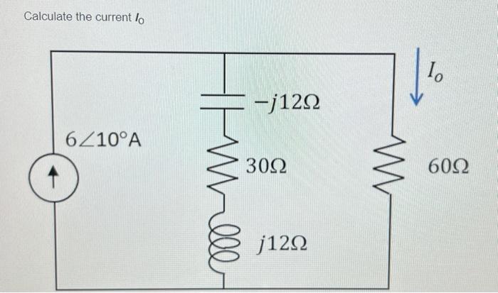 Calculate the current \( I_{0} \)