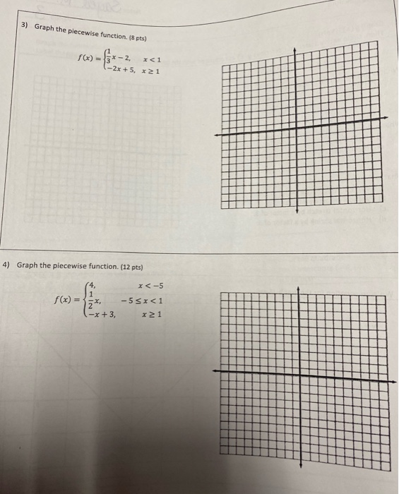 Solved 6) Write a piecewise function for the graph. Remember | Chegg.com