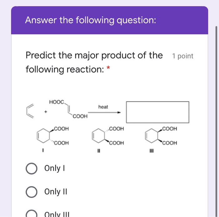 Solved Answer the following question: 1 point Which of the | Chegg.com