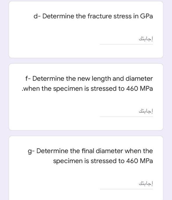 Solved Problem Three: The stress-strain diagram for a | Chegg.com