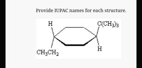 Solved Provide Iupac Names For Each Structure H C Ch3 3 Chegg Com