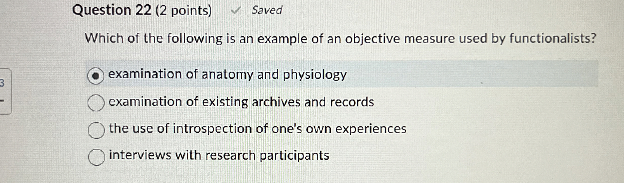 Solved Question 22 (2 ﻿points) ﻿SavedWhich of the following | Chegg.com