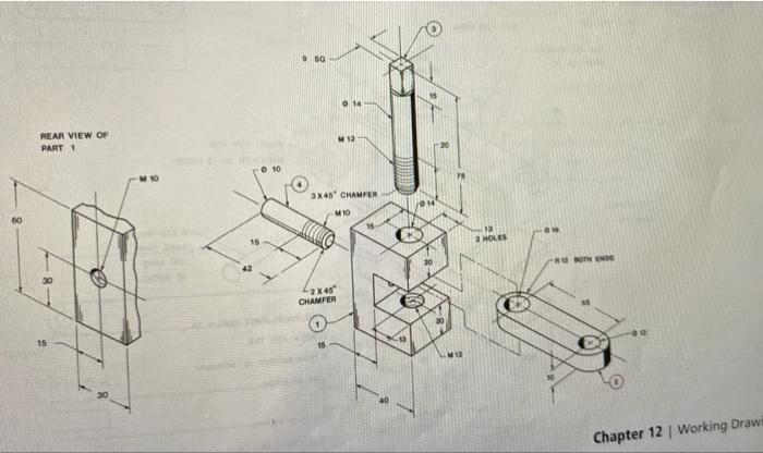 Solved EX12-4 Design D. Replace part 3 with a bolt and | Chegg.com