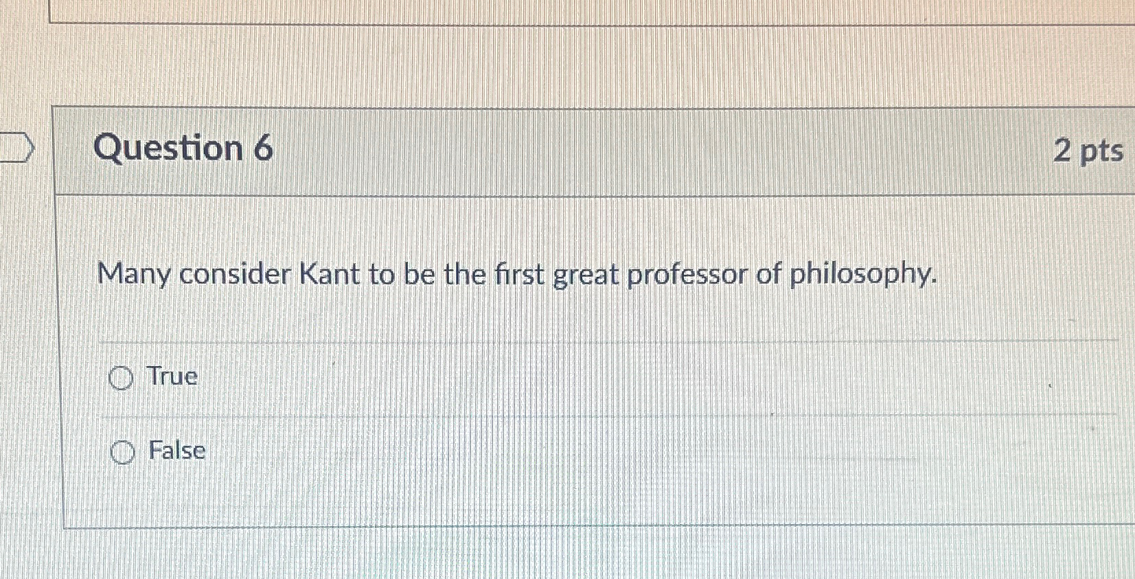 Solved Question 62 ﻿ptsMany consider Kant to be the first | Chegg.com