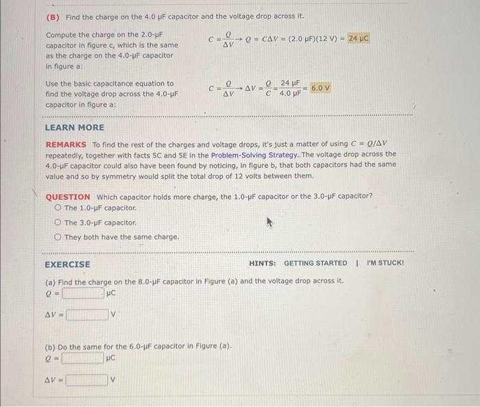 Solved QUESTION Which capacitor holds more charge, the | Chegg.com