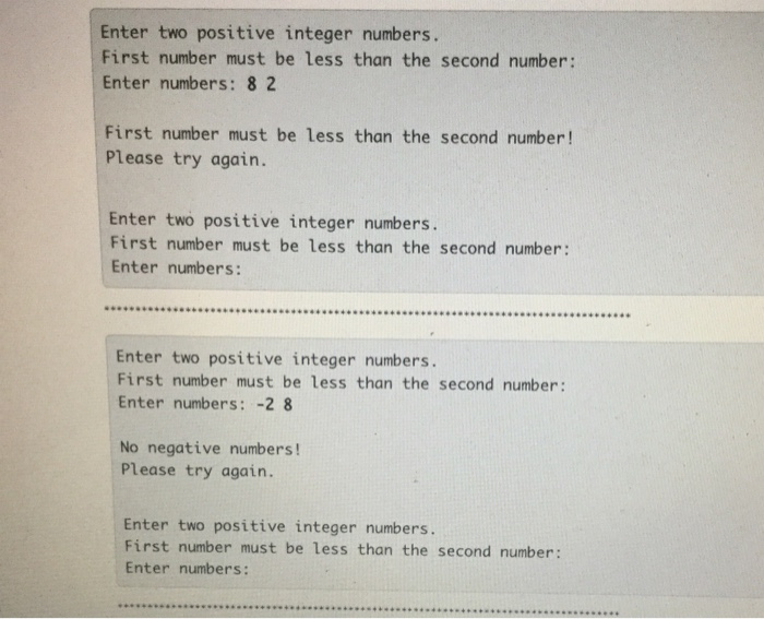 Solved 2. Write a program that uses while loops to perform | Chegg.com