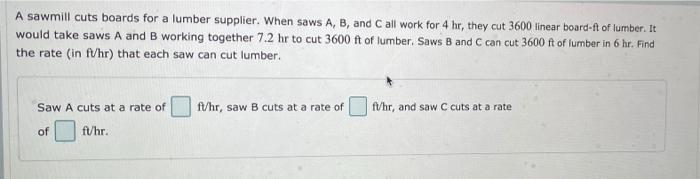 Solved A Sawmill Cuts Boards For A Lumber Supplier. When | Chegg.com