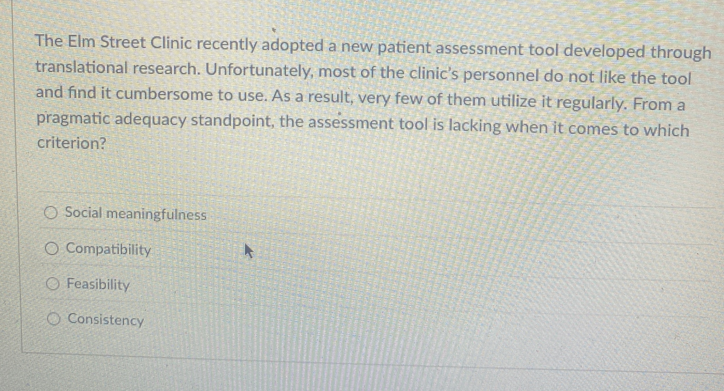 Solved The Elm Street Clinic recently adopted a new patient