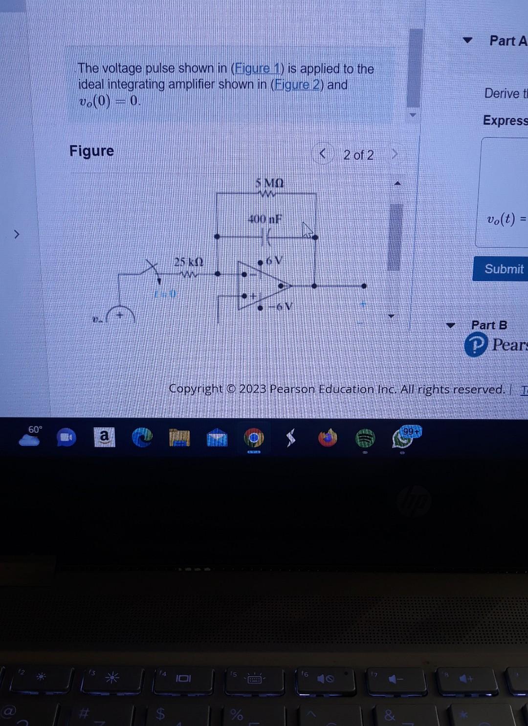Solved The voltage pulse shown in (Figure 1) is applied to | Chegg.com