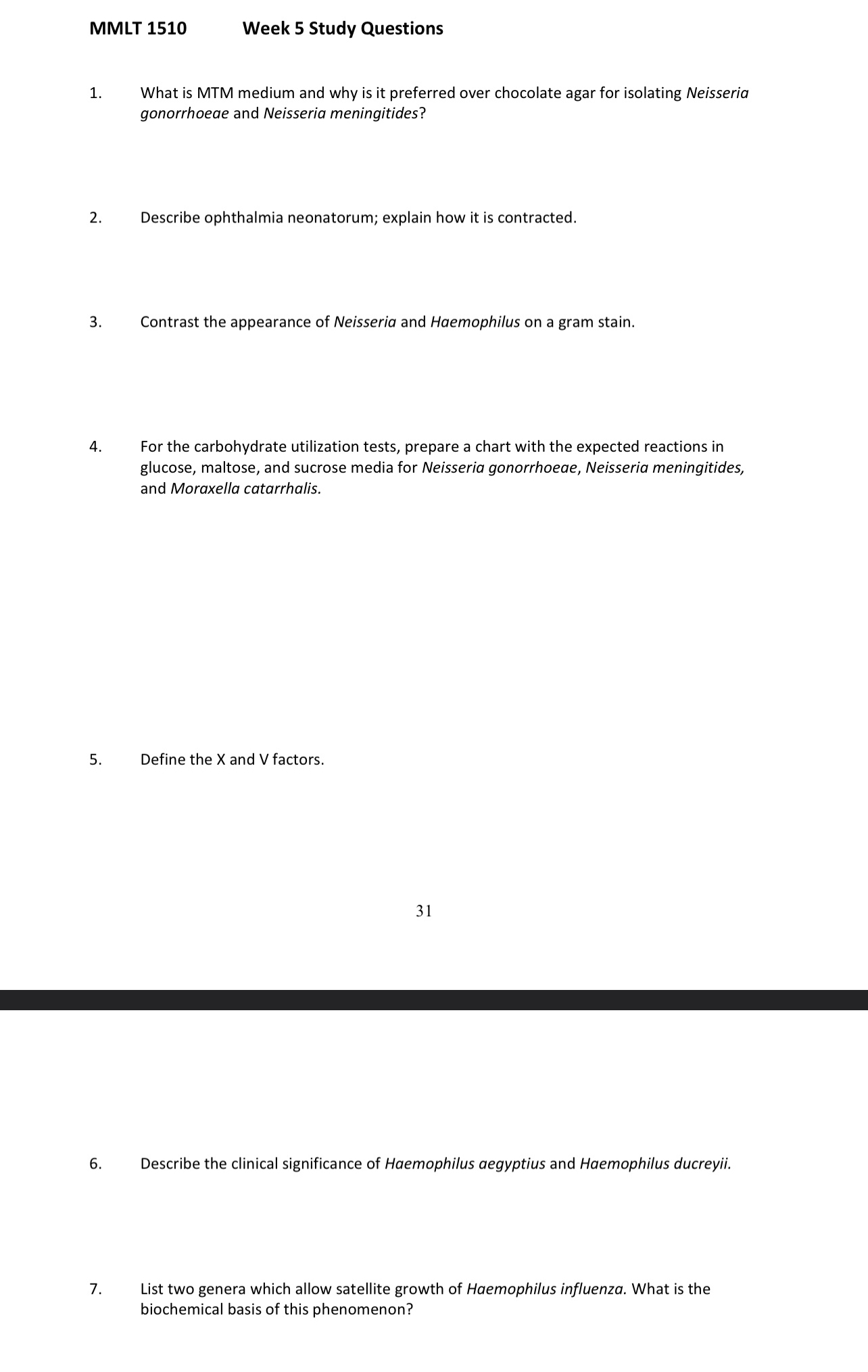 Solved MMLT 1510Week 5 ﻿Study QuestionsWhat is MTM medium | Chegg.com