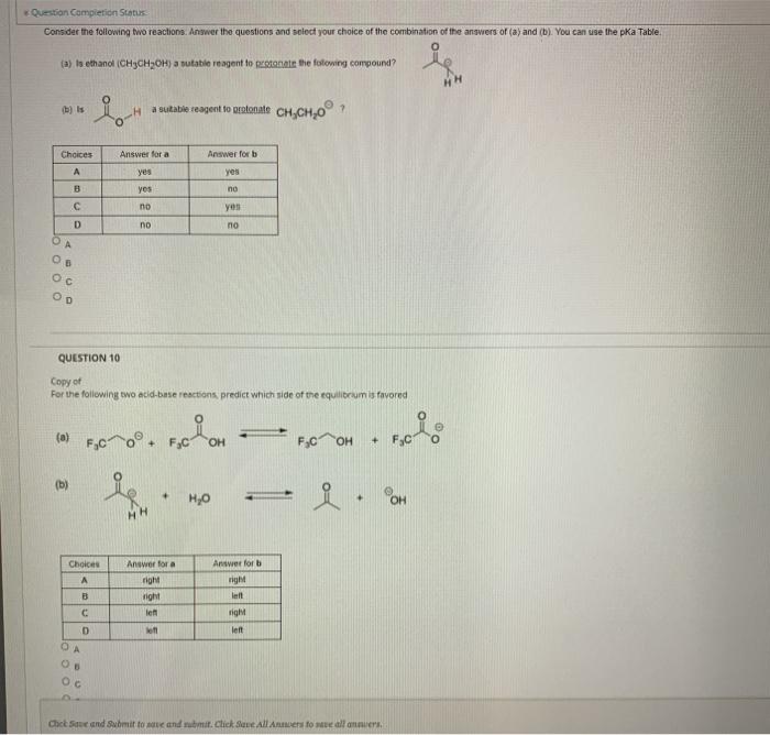 Solved Question Completion Status Consider the following two | Chegg.com