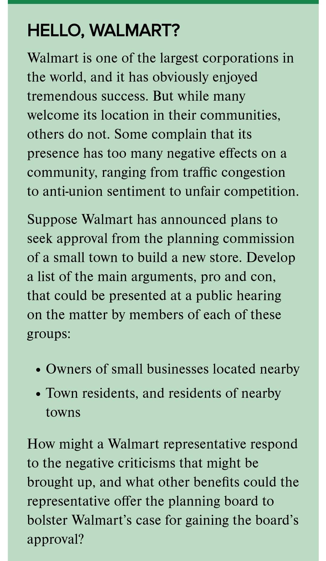 walmart effect on other businesses