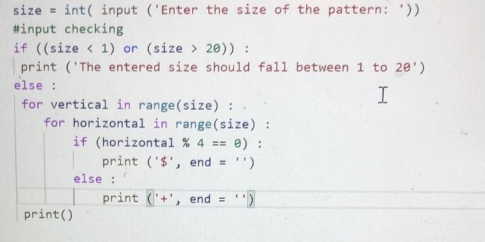 Solved (d) Write a program that generates a square pattern. | Chegg.com