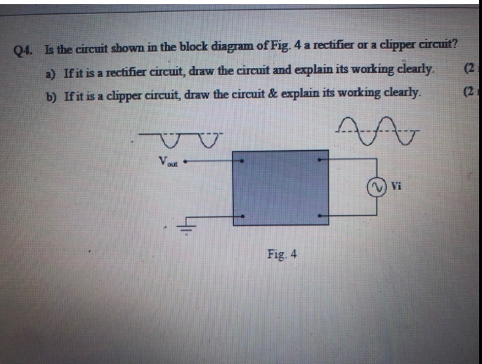 Solved 04. Is the circuit shown in the block diagram of Fig. | Chegg.com