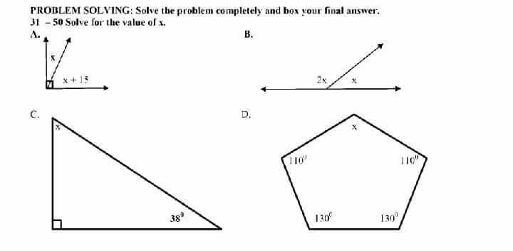 Solved PROBLEM SOLVING: Solve the problem completely and box | Chegg.com