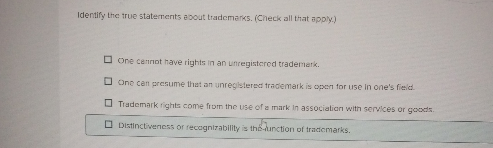 Identify The True Statement About The Health Record Solved Identify the true statements about trademarks. (Check | Chegg.com