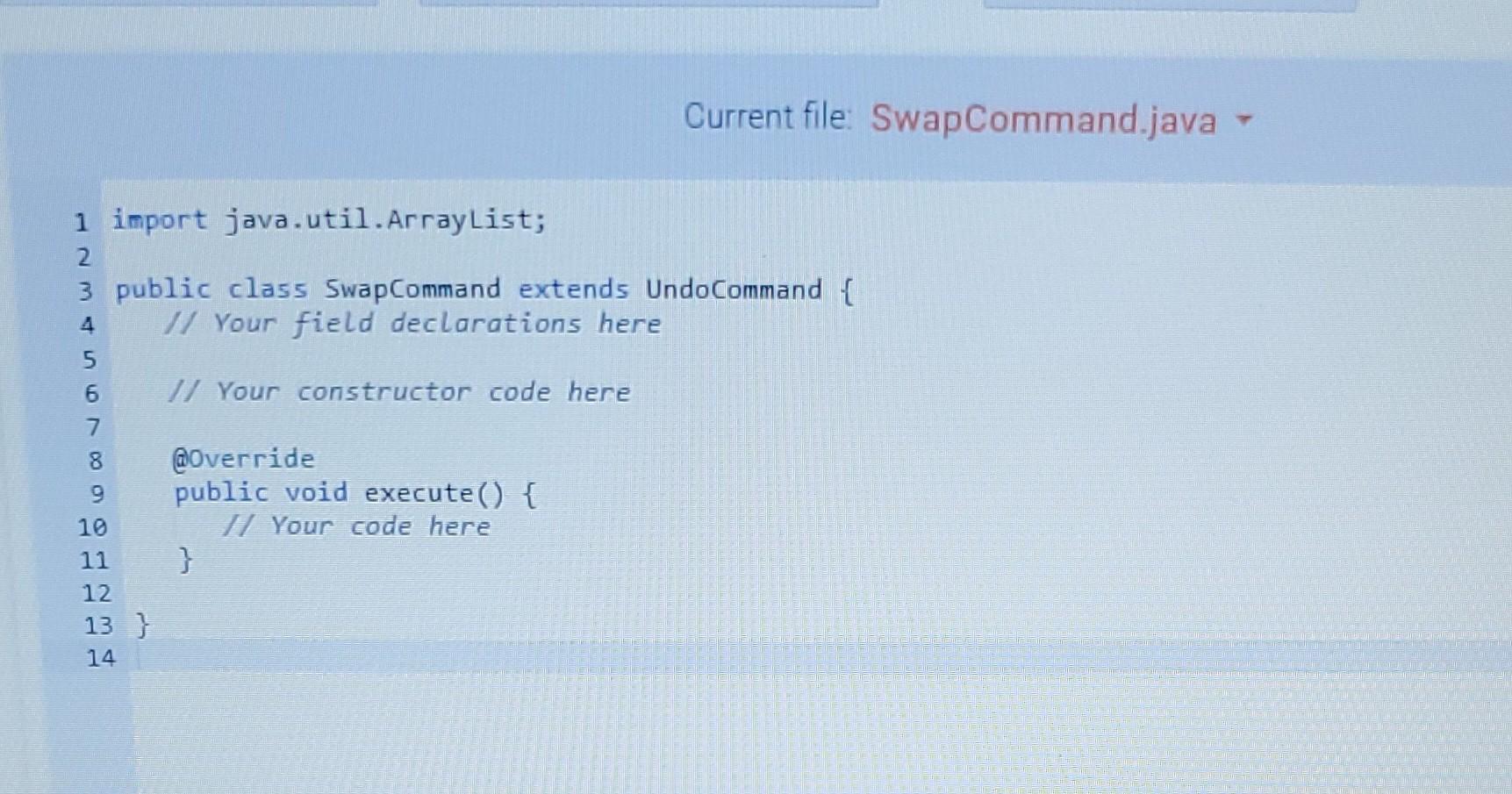 Solved Step 1: Inspect the UndoCommand abstract base class | Chegg.com