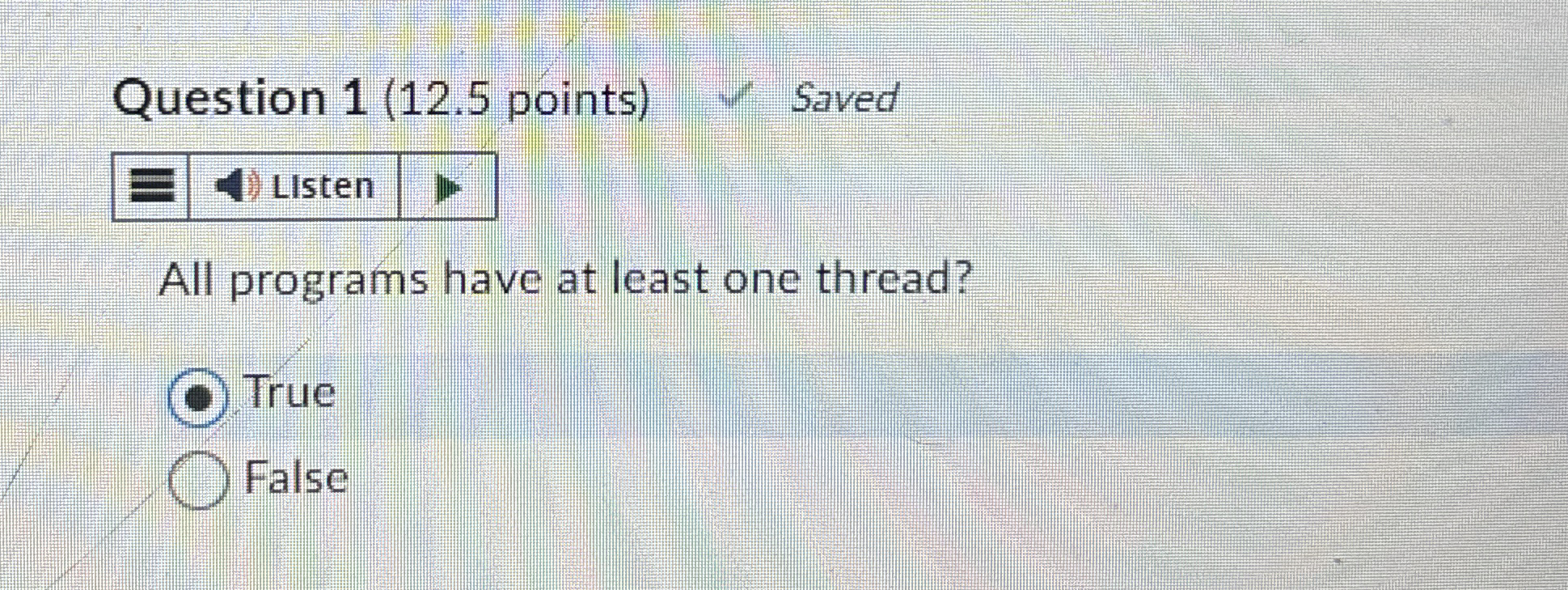 Solved Question 1 (12.5 ﻿points)1 ﻿SavedLIstenAll programs | Chegg.com