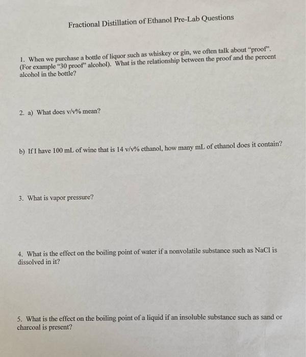 solved-fractional-distillation-of-ethanol-pre-lab-questions-chegg
