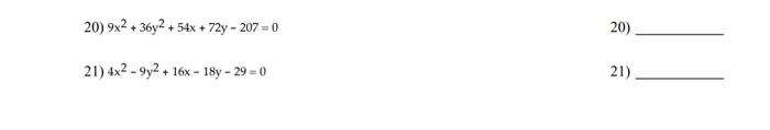 Solved find the standard form of the equation satusfying the | Chegg.com