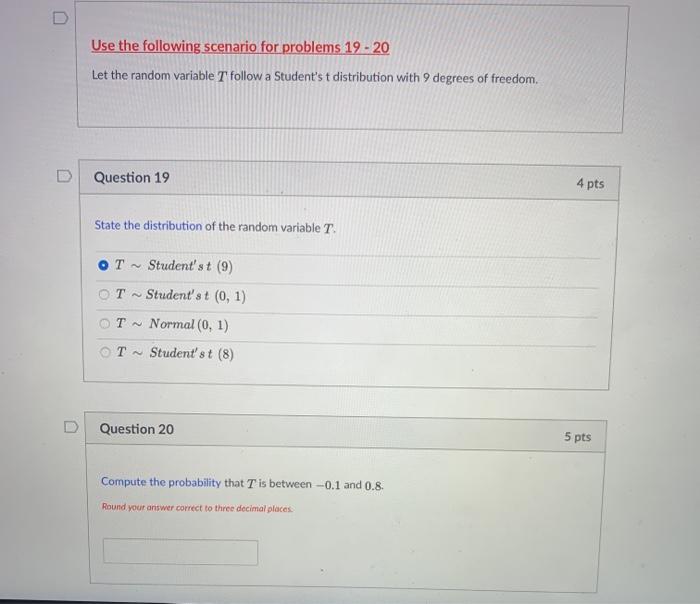Solved Compute the probability that I is between -0.1 and | Chegg.com