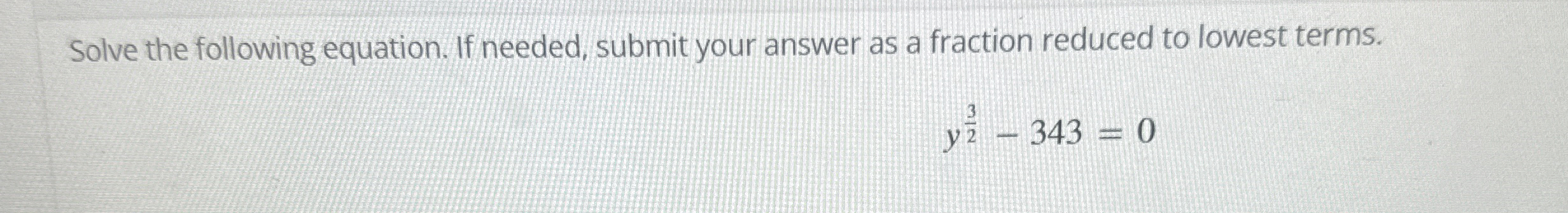 Solved Solve the following equation. If needed, submit your | Chegg.com