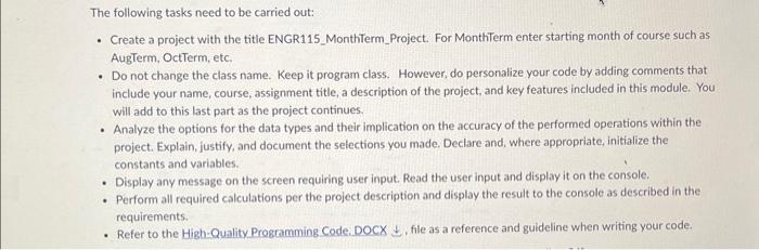 Solved Program Requirements It is desired to design and | Chegg.com