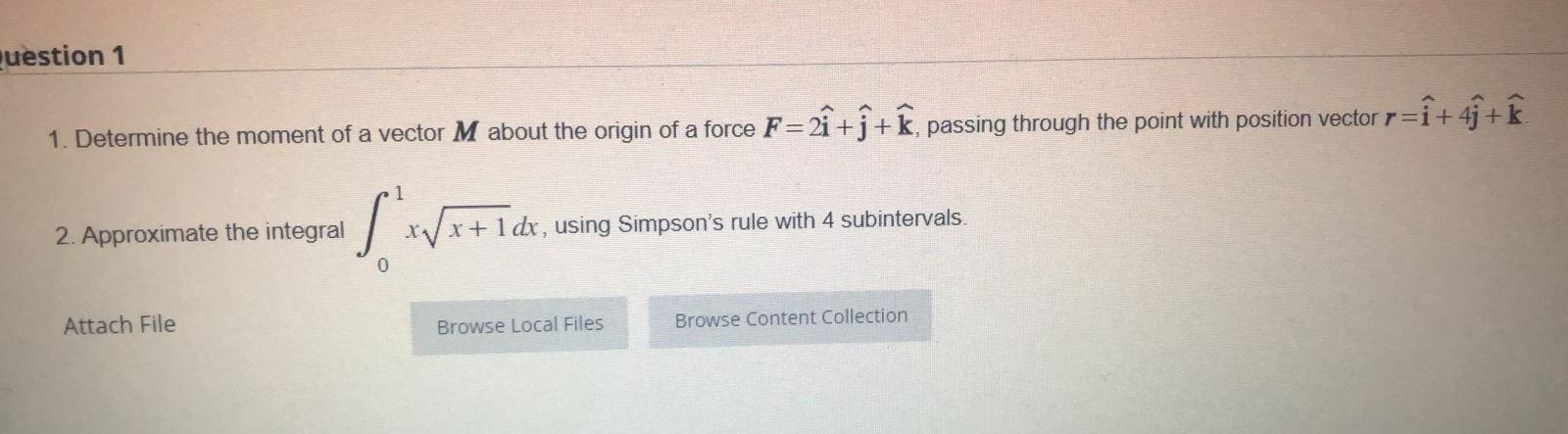 Solved 1. Determine the moment of a vector M about the | Chegg.com