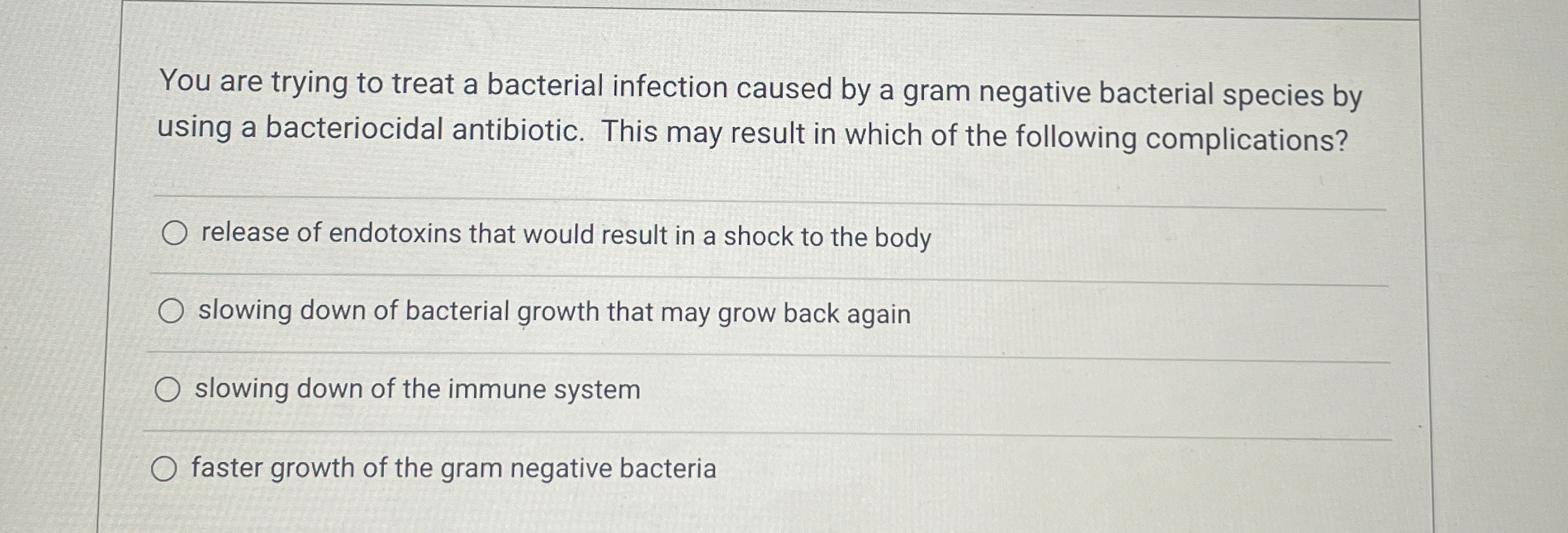 Solved You are trying to treat a bacterial infection caused | Chegg.com