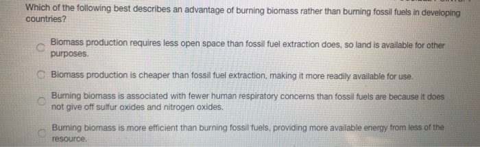 what are the disadvantages of burning fossil fuels