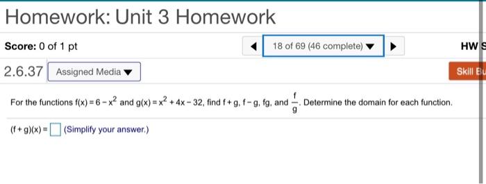 Solved Homework: Unit 3 Homework 18 of 69 (46 complete) HWS | Chegg.com