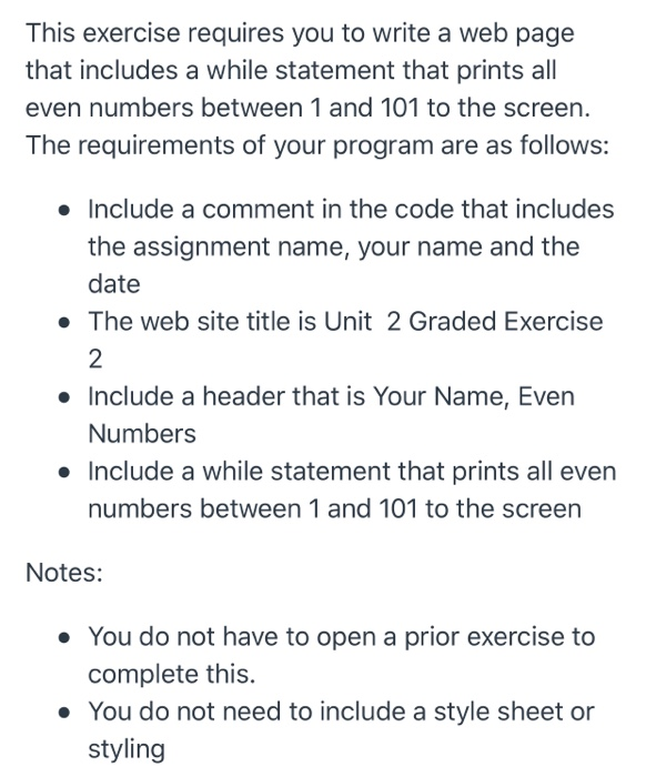 Solved This exercise requires you to write a web page that | Chegg.com