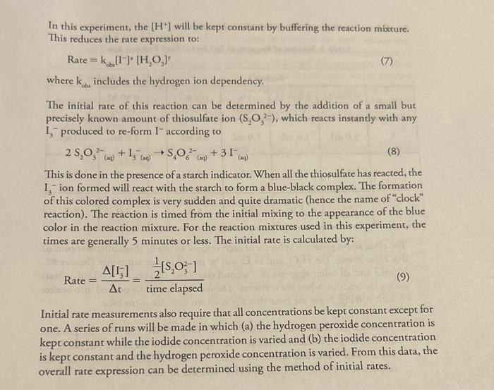 Part I. Use the method of initial rates and determine | Chegg.com