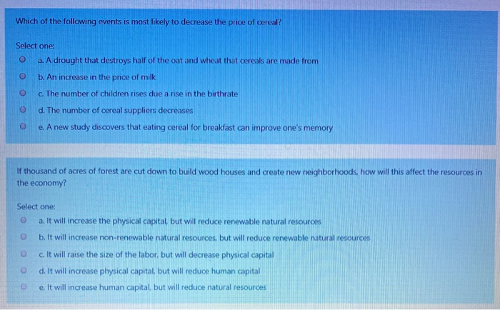 Solved Which of the following events is most likely to | Chegg.com