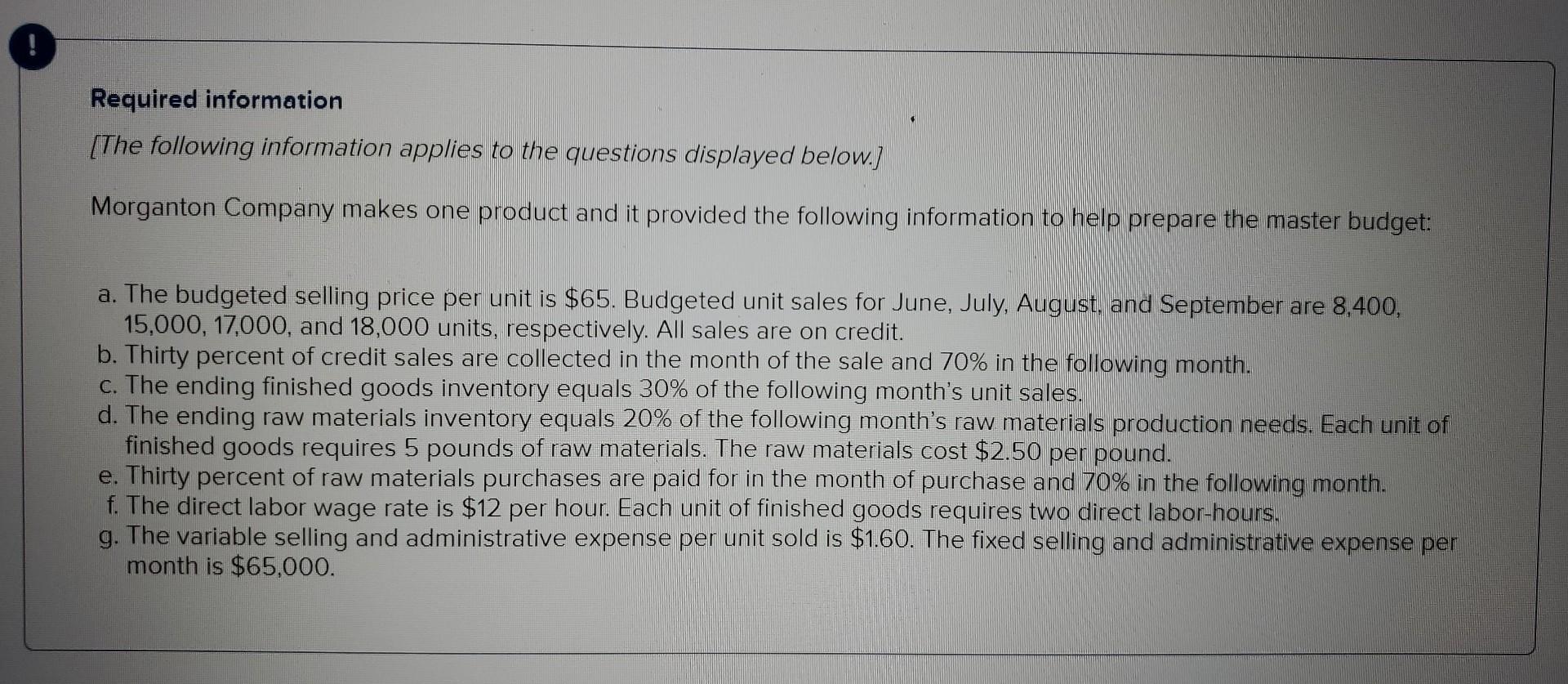 Solved 9. If 86,500 pounds of raw materials are needed to
