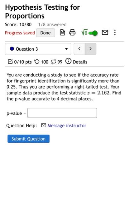 Solved You are conducting a study to see if the accuracy | Chegg.com