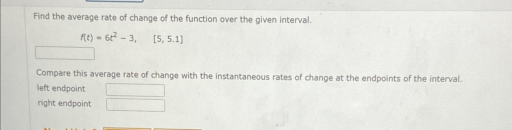 Solved Find the average rate of change of the function over | Chegg.com