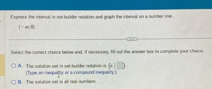 Solved Express the interval in set-builder notation and | Chegg.com