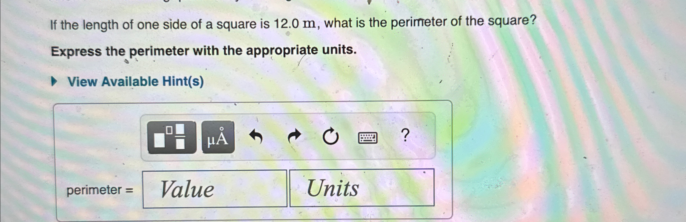 how to find perimeter of square with only one side