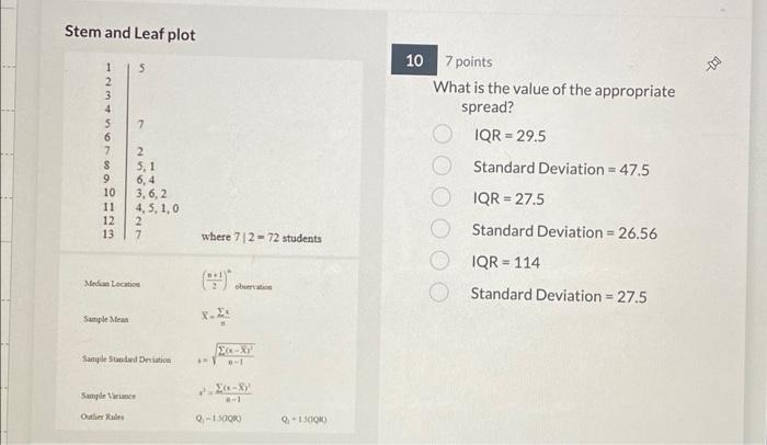 Solved Stem and Leaf Plot Stem and Leaf Plot Stem and Leaf | Chegg.com