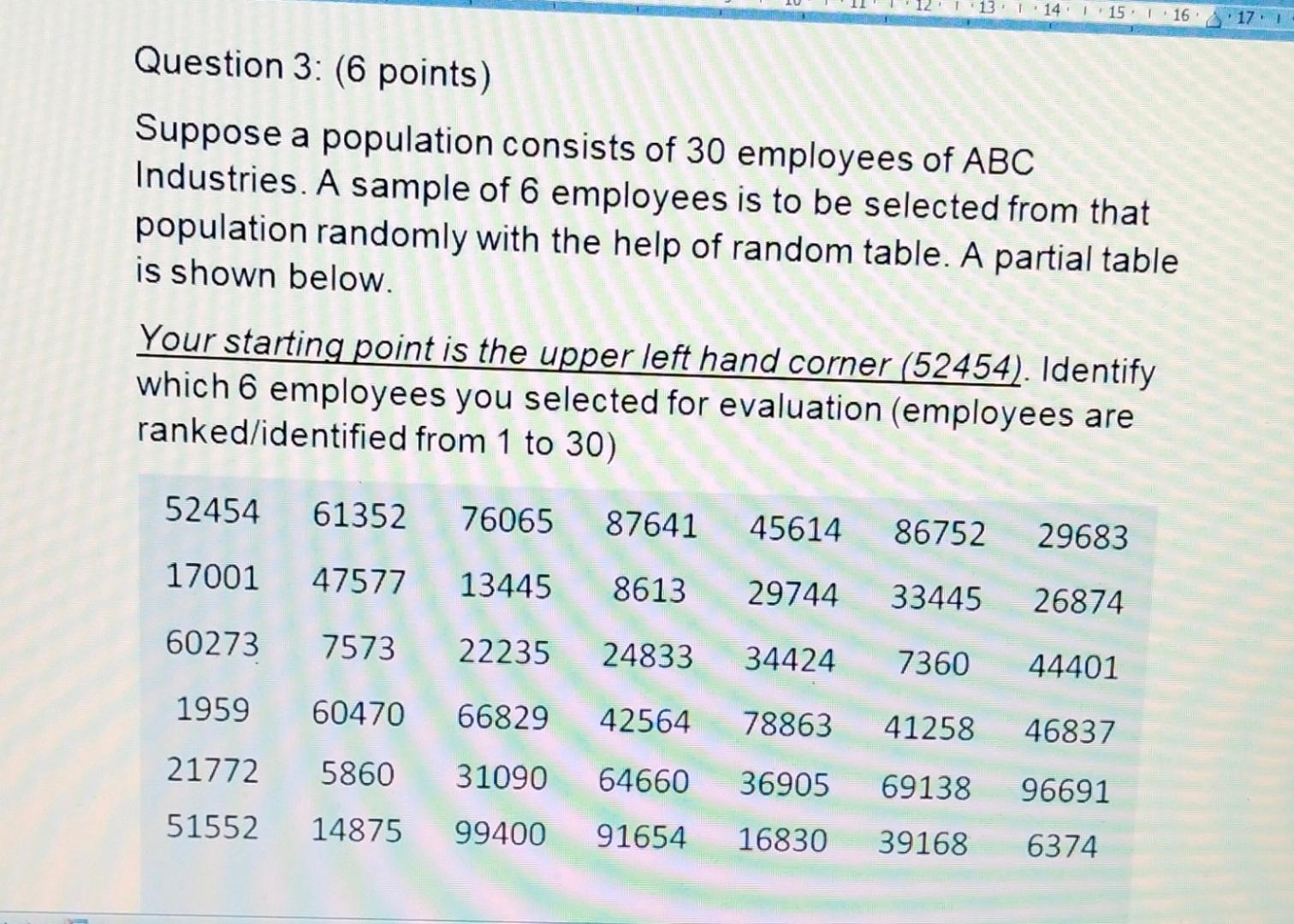 Solved Question 3: (6 Points) Suppose A Population Consists | Chegg.com