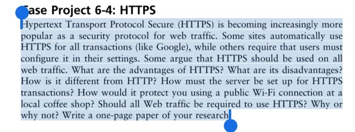 Solved Hypertext Transport Protocol Secure (HTTPS) is | Chegg.com