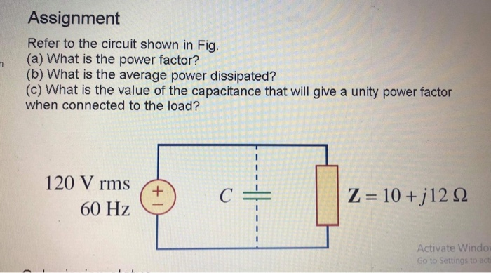 Solved 2 Assignment Refer to the circuit shown in Fig. (a) | Chegg.com