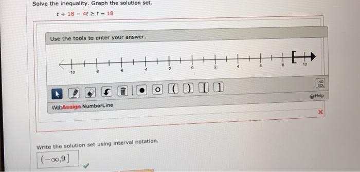 Solved Is the number line correct? if not how do you do it | Chegg.com