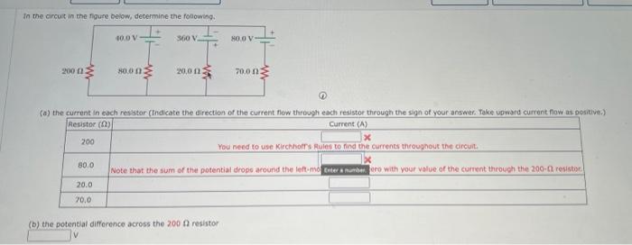 Solved In the circut in the figure below, determine the | Chegg.com