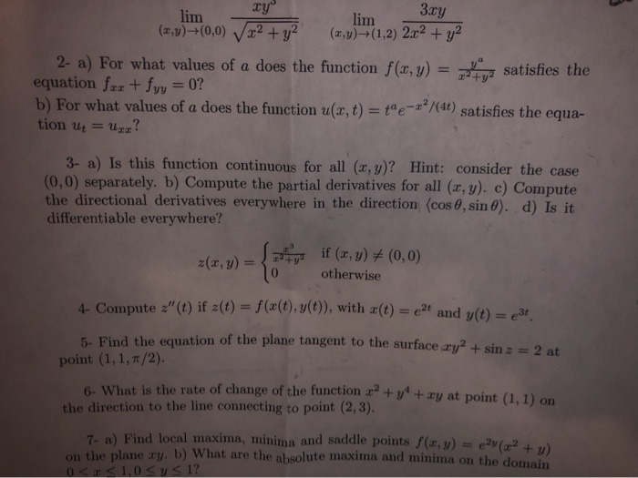 Limy 3xy Lim X Y 0 0 X2 Y2 X Y 1 2 2 2 Y2 Chegg Com
