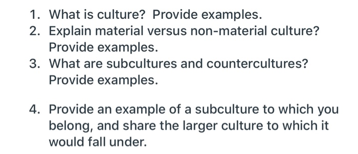 non material culture