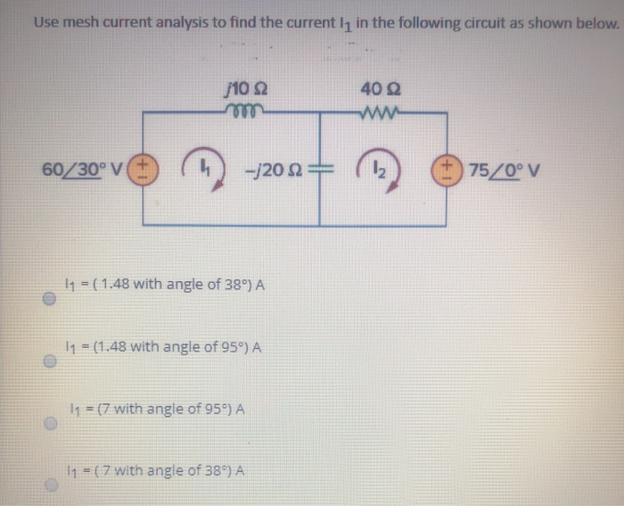 Solved Use mesh current analysis to find the currently in | Chegg.com